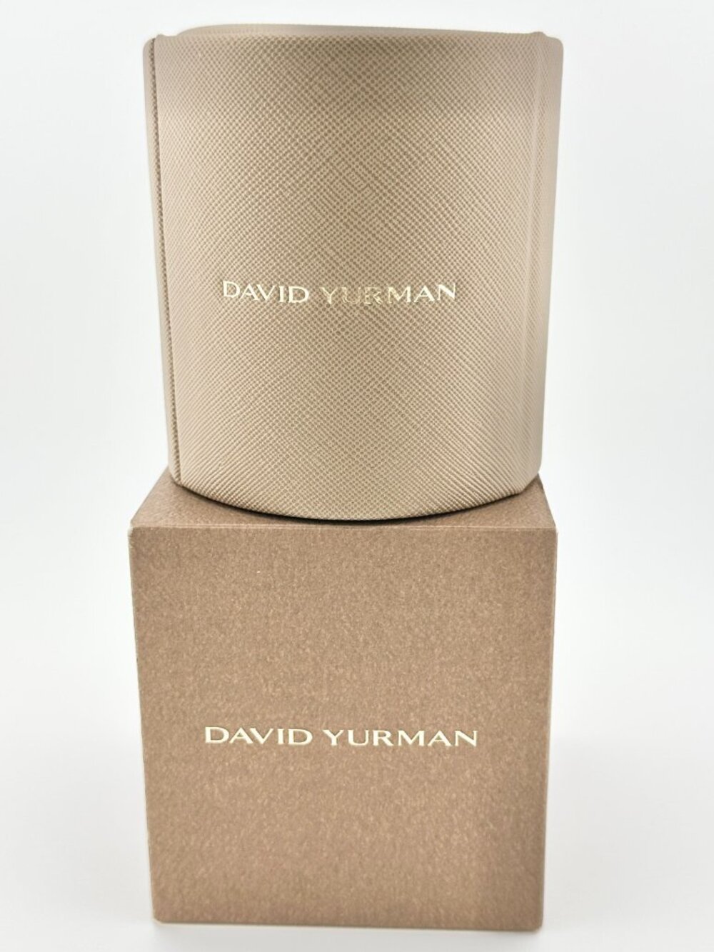 NEW IN BOX David Yurman Leather Round Jewelry Organizer RARE - 2025 EXCLUSIVE